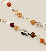 Load image into Gallery viewer, Grevillea and Golden Rutile Quartz Necklace