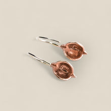 Load image into Gallery viewer, Grevillea pod earrings rose gold