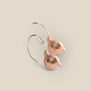 Grevillea pod earrings rose gold