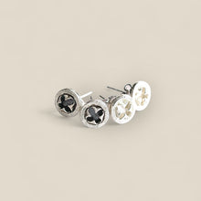 Load image into Gallery viewer, Euycalypt seed studs in silver 