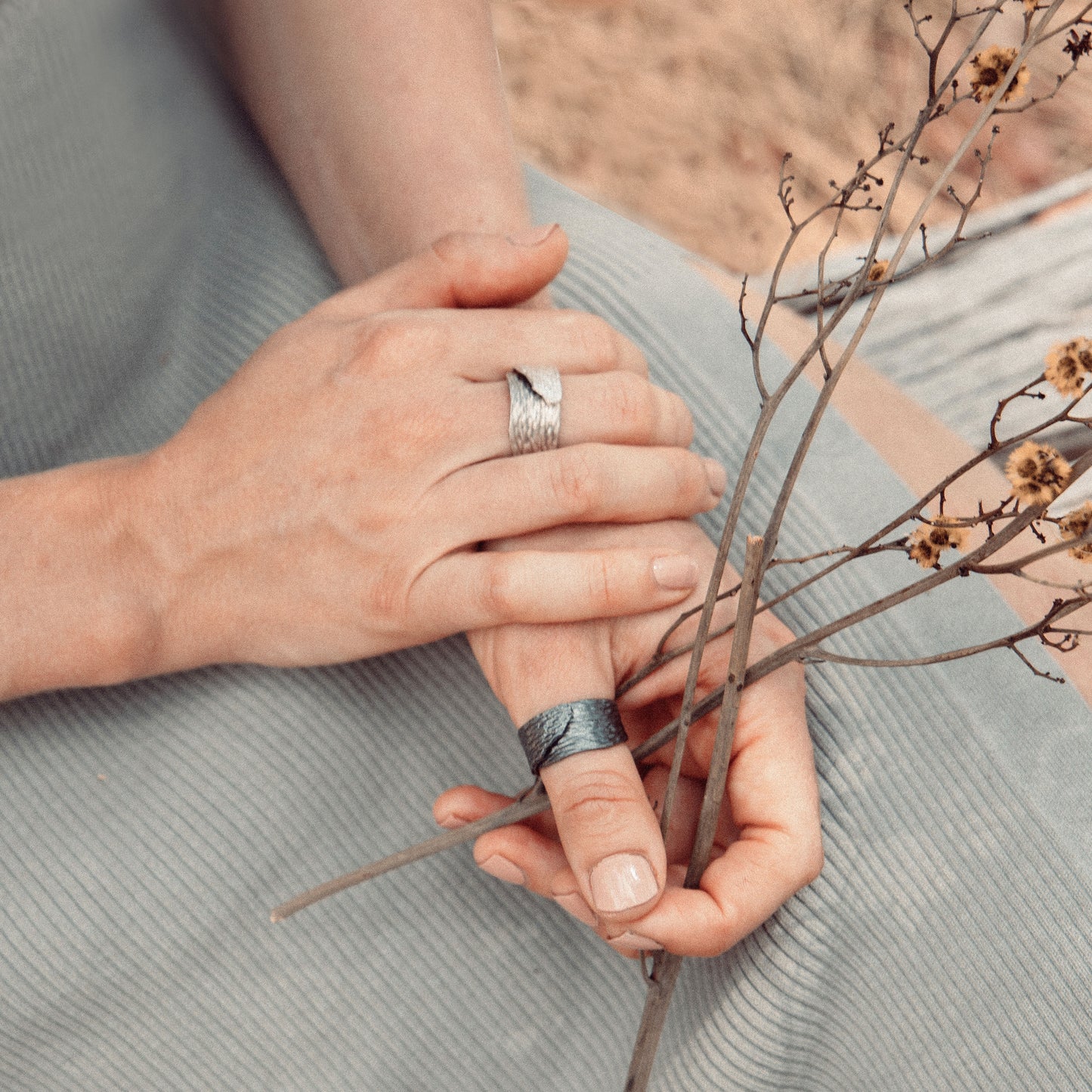 Eucalyptus wrap rings 