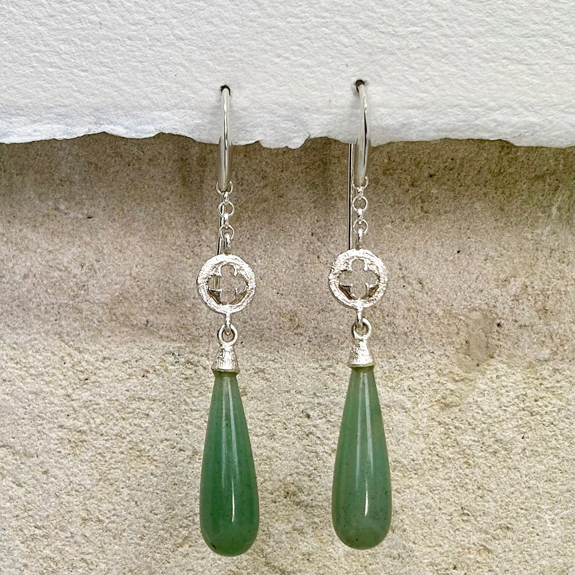 NATURA Eucalyptus Drop Earrings 